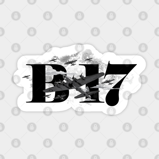 B17 Flying Fortress Sticker by J31Designs